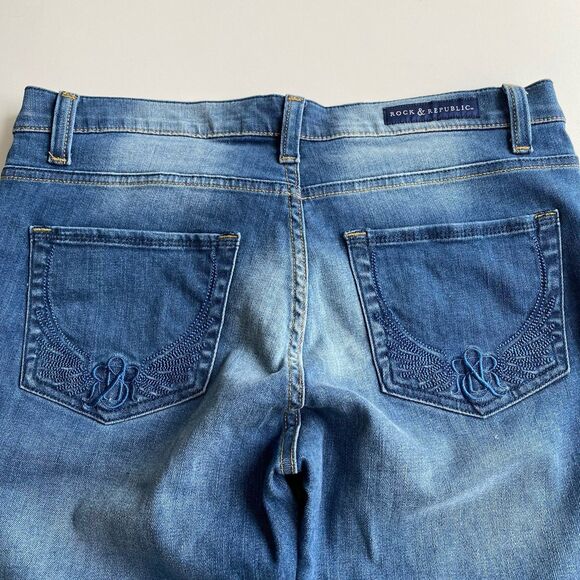 Rock & Republic Roth Women’s Jeans Flare 10M R010549 Dark Wash - Picture 8 of 8